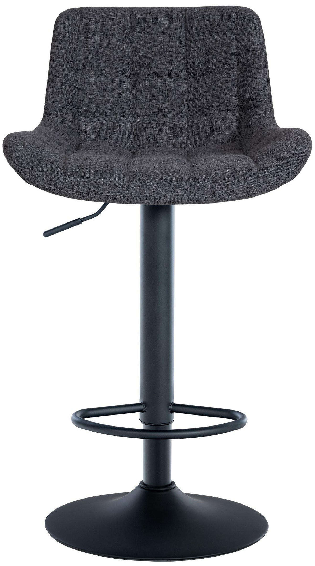 BARHOCKER Tover 81-105x48x54 cm Schwarz - Schwarz, Metall (48/81/54cm) - furnicato
