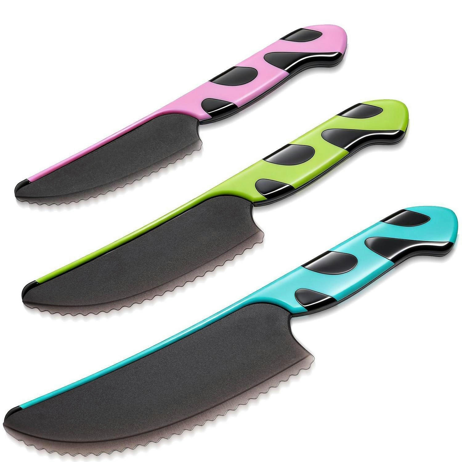 KINDERMESSER-SET 3-teilig BPA-frei mit Keramikschäler - Multicolor, Kunststoff