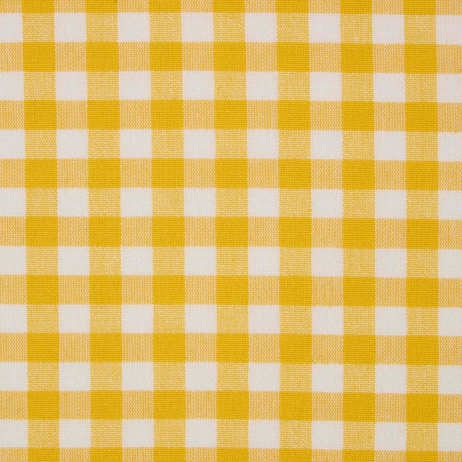 BAUMWOLLSTOFF Meterware Vichy-Karo gelb-weiß, 150 cm - Gelb, Textil (150/100cm) - Homescapes
