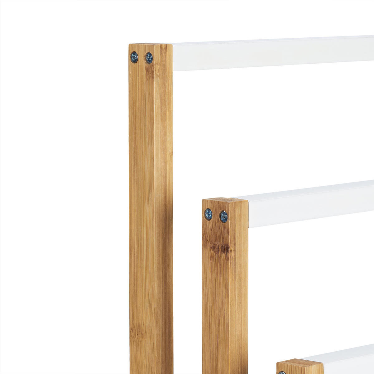 HANDTUCHHALTER - Hellbraun, Holz (54/82/24cm) - Relaxdays