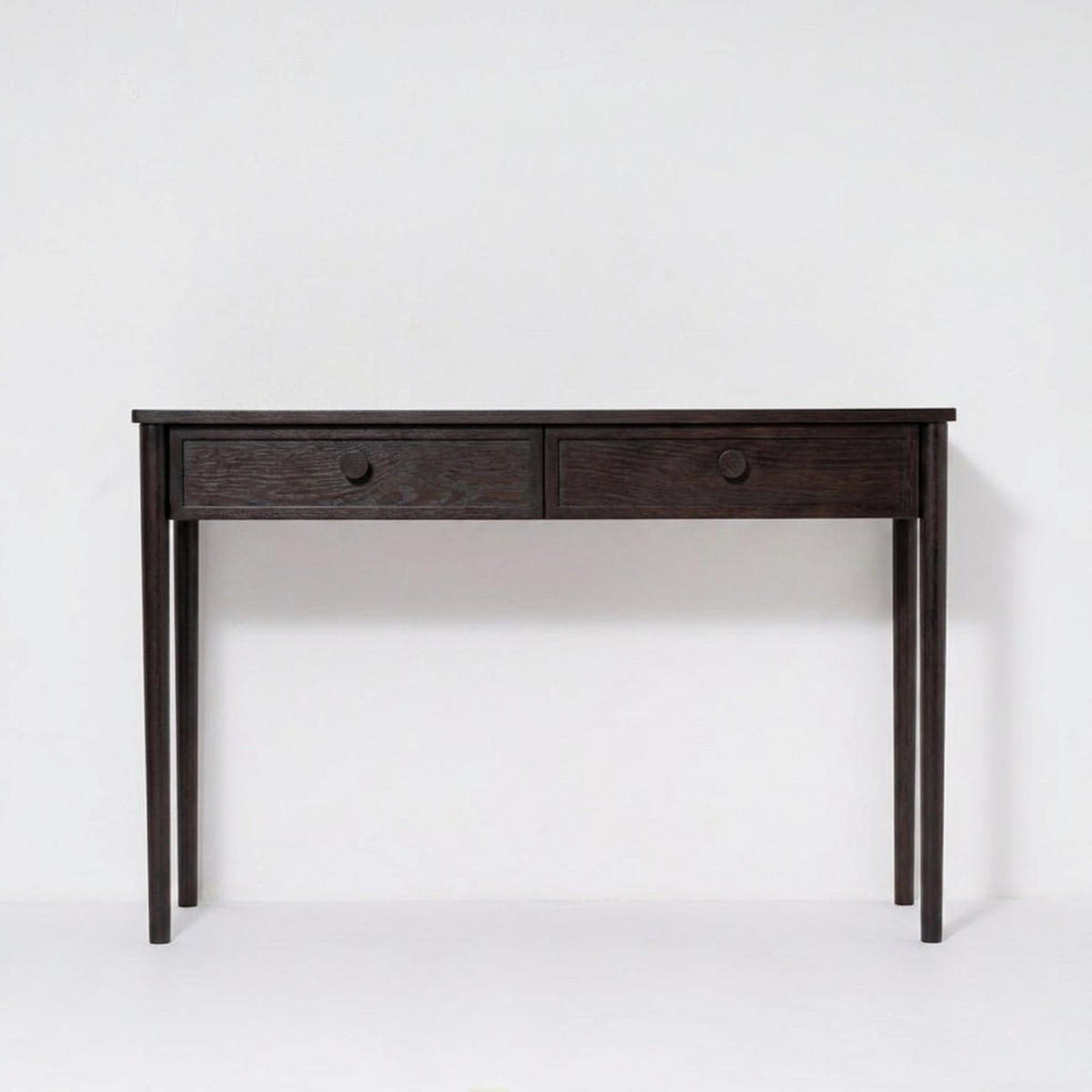 KONSOLENTISCH Rose, Eichenholz und Eichenfurnier, Espresso - Braun, Holz (45/120/78cm) - WOODEK