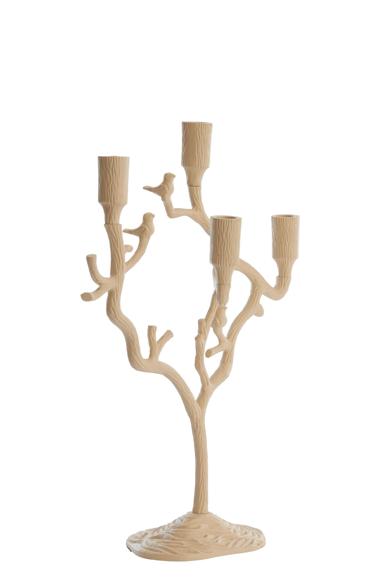 KERZENHALTER Jardia Braun Ø35/47 cm - Braun, Metall (14/47/35cm) - Light & Living