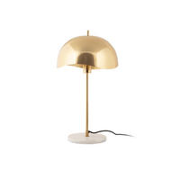 TISCHLAMPE Waved Dome 30/30/56 cm - Goldfarben, Metall (30/30/56cm) - Leitmotiv