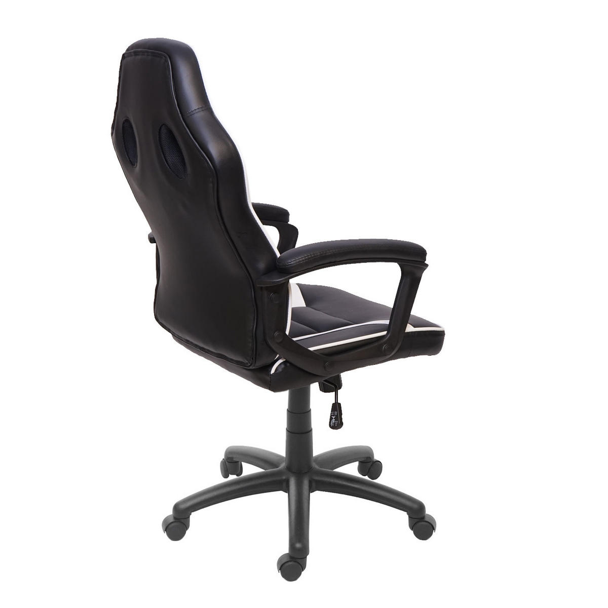 BÜROSTUHL Schwarz, Weiß - Schwarz/Weiß, Textil (63/119/64cm) - MCW