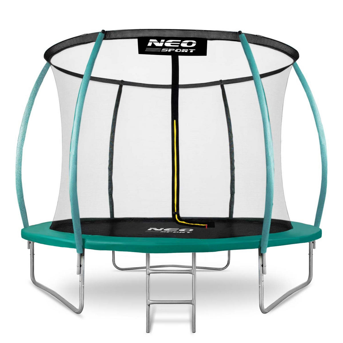 PROFILIERTES Gartentrampolin 10 ft/312 cm mit Innennetz - Grün, Metall (312/312cm)