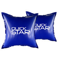 POOLKISSEN 2 Stück Eckig 120x120 cm Blau - Blau, Kunststoff (120/120cm) - QUICK STAR
