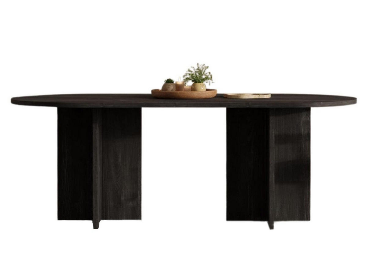 ESSTISCH Jesion Portland SANAS - Schwarz, Holzwerkstoff (90/204/75cm) - Compleo24