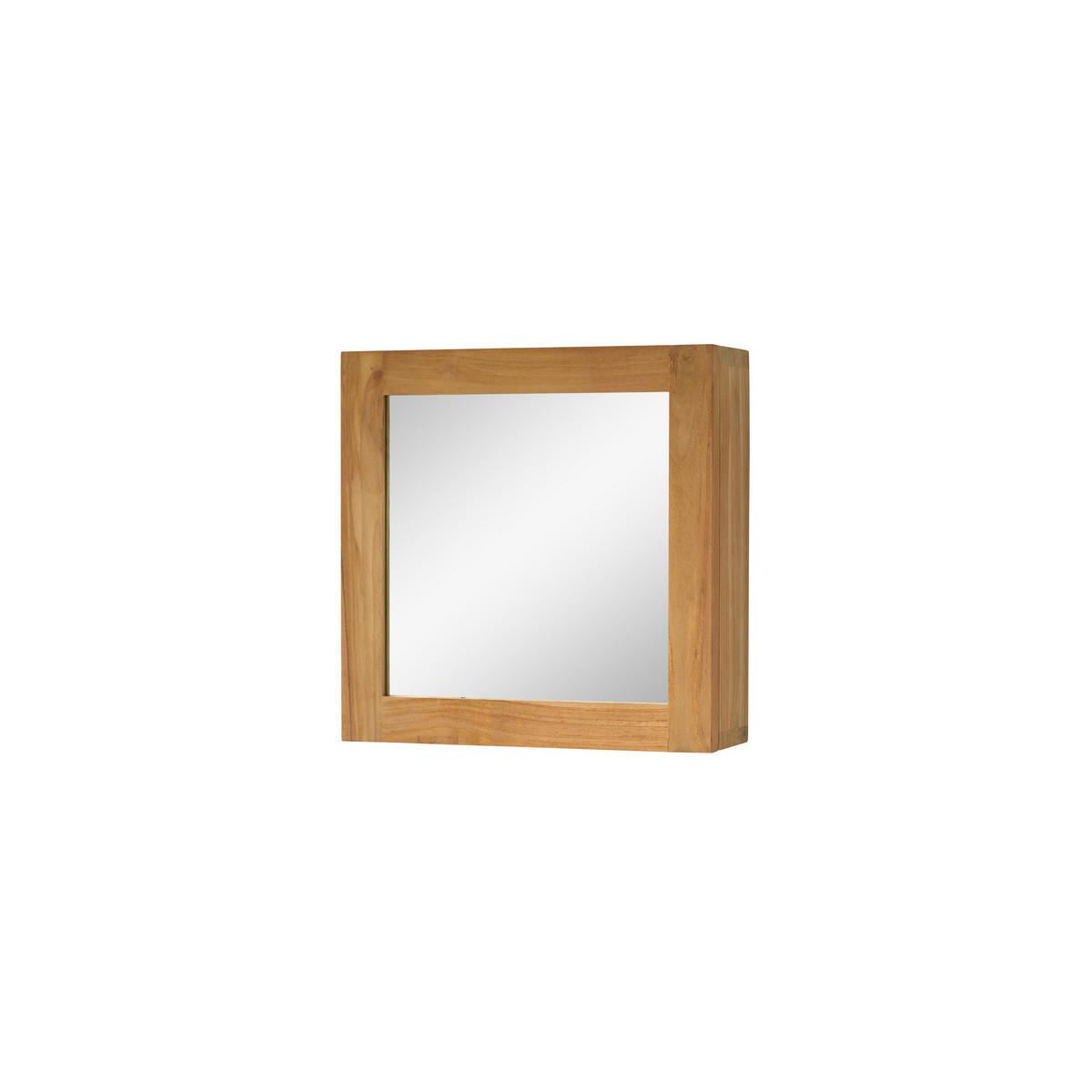 SPIEGEL Jill Natur aus Teak - Naturfarben, Holz (43/43/13cm) - Tikamoon