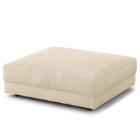 POLSTERHOCKER - Beige/Schwarz, Kunststoff/Textil (105/38/117cm) - home24