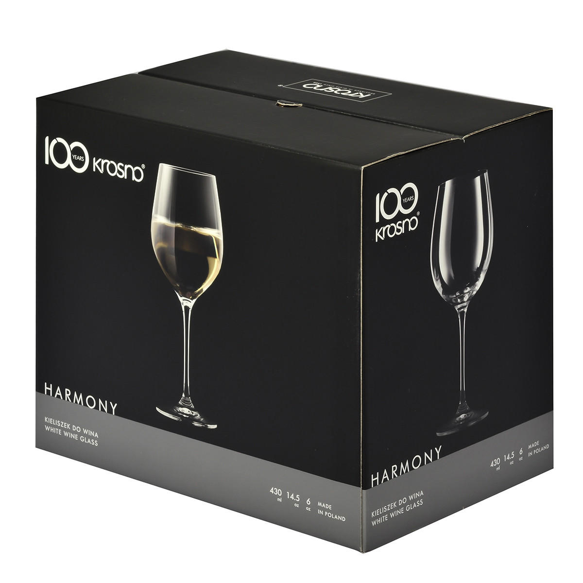 WEISSWEINGLÄSER 6er-Set 430 ML - Transparent, Glas (0.37L) - Krosno Glass