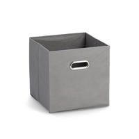 AUFBEWAHRUNGSBOX mit Griff, Vlies - Grau - Grau, Textil (28/28/28cm) - Zeller Present