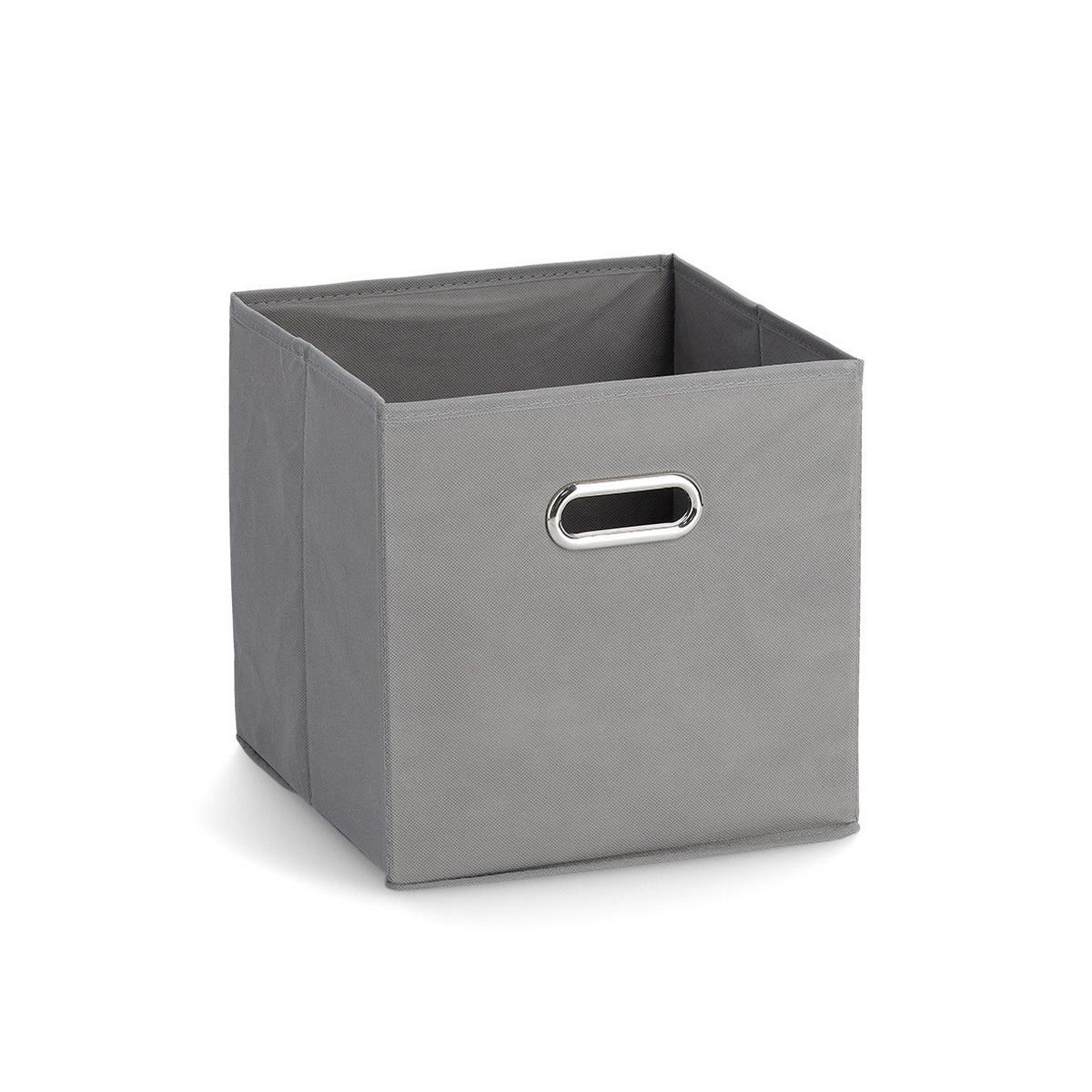 AUFBEWAHRUNGSBOX mit Griff, Vlies - Grau - Grau, Textil (28/28/28cm) - Zeller Present