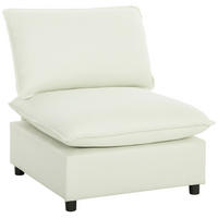 SESSEL DE-13498 1-Sitzer ohne Armlehnen, große Sitzfläche Creme - Creme, Textil (85/78/74cm) - ComfortXL