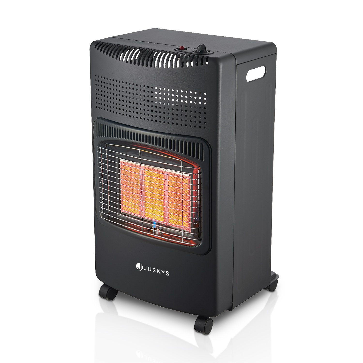 GASHEIZUNG GS42US schwarz - Schwarz, Metall (42/73/36cm) - Juskys