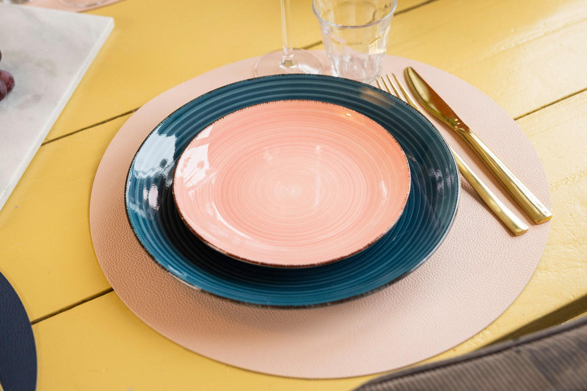 FRÜHSTÜCKTELLER / Dessertteller Barbados ø 20 cm - 6 Stück - Multicolor, Keramik (2/2/20cm) - Studio Tavola