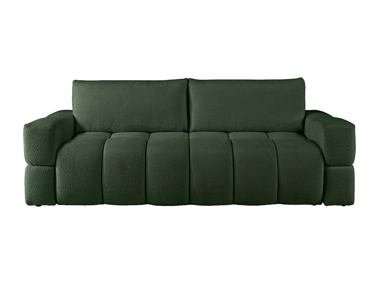 SCHLAFSOFA - 3 Personen - Stoff - Grün - - Grün, Textil (252/107/107cm) - Vente-Unique