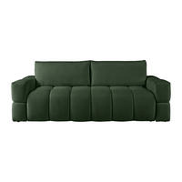 SCHLAFSOFA - 3 Personen - Stoff - Grün - - Grün, Textil (252/107/107cm) - Vente-Unique