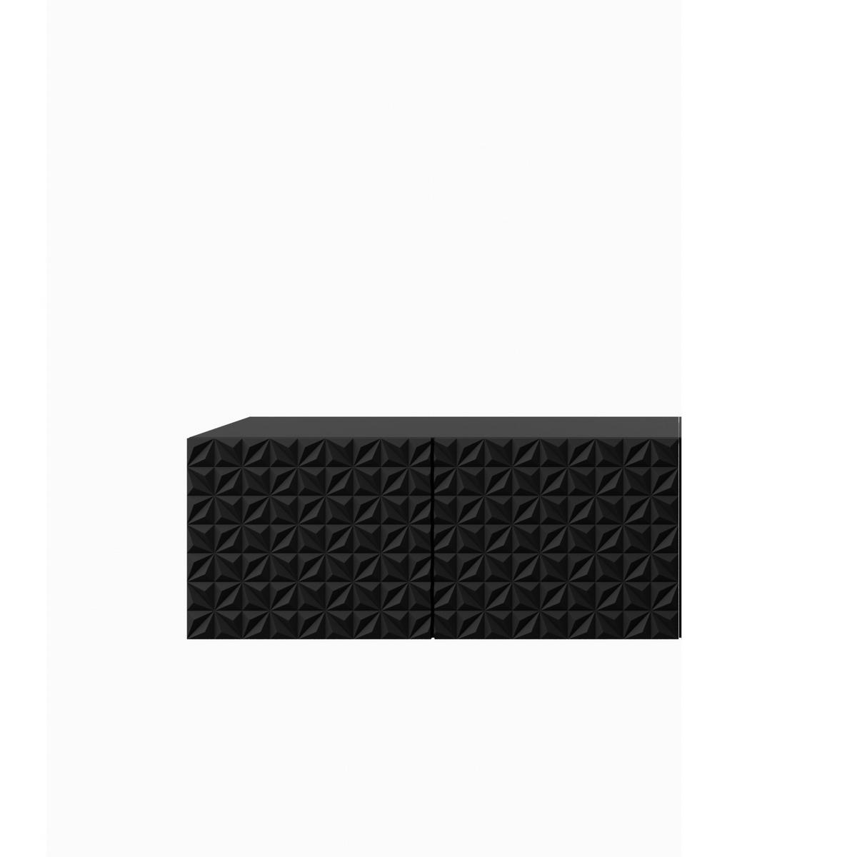 TV-SCHRANK Cali 100 cm, zweitürig, schwarz - Schwarz, Kunststoff (100/40/41cm) - Margaret Hadas24
