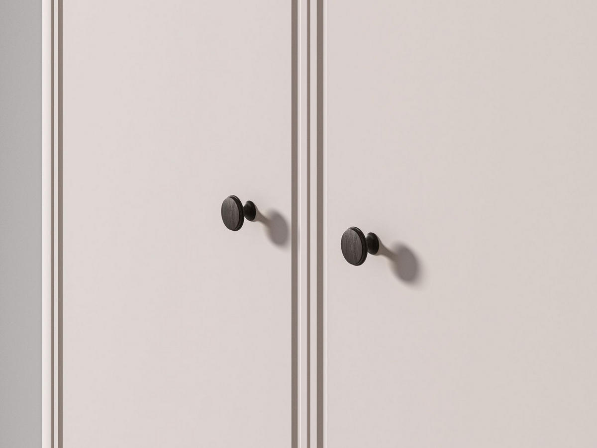 KLEIDERSCHRANK Vilavio Kaschmir/Eicheoptik, 92 cm - Taupe/Dunkelbraun, Holzwerkstoff/Metall (91.6/191.5/53cm) - Selsey