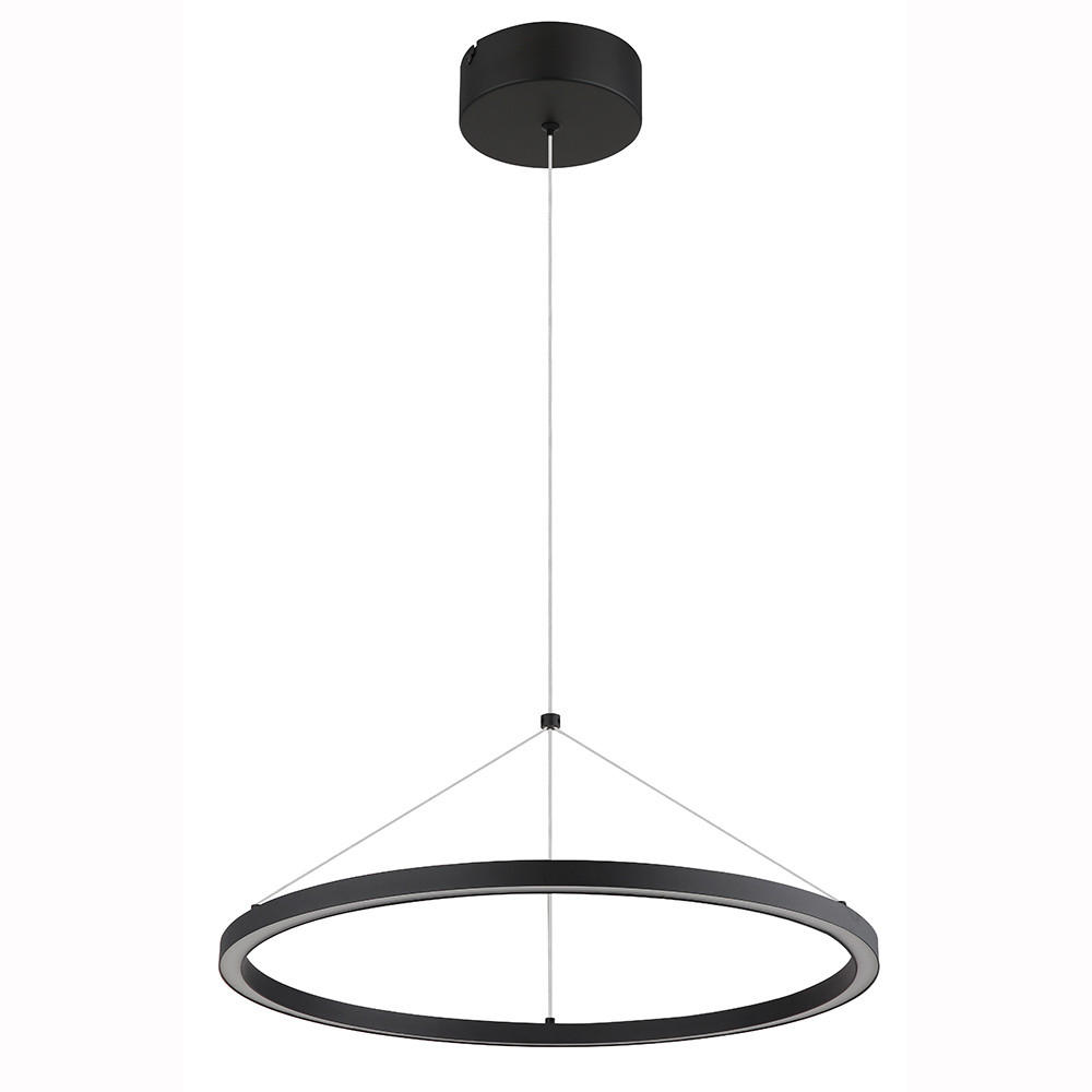 LED HÄNGELEUCHTE Metall Schwarz GRENVIX - Schwarz, Metall (50/50/120cm) - Globo Lighting