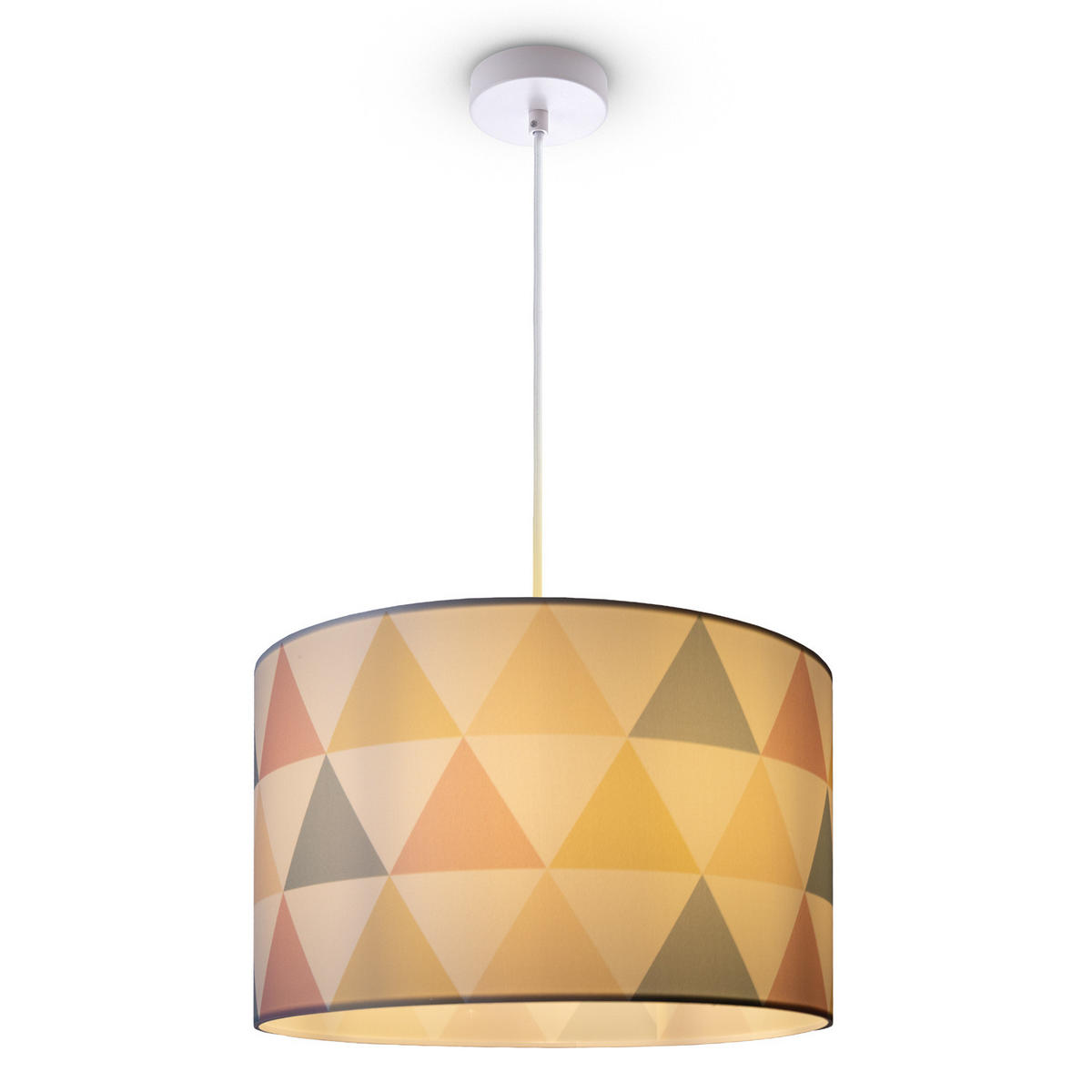 PENDELLEUCHTE Hugo Pd1 Del 002 - Multicolor/Weiß, Metall (45.5/45.5/27cm) - Paco Home