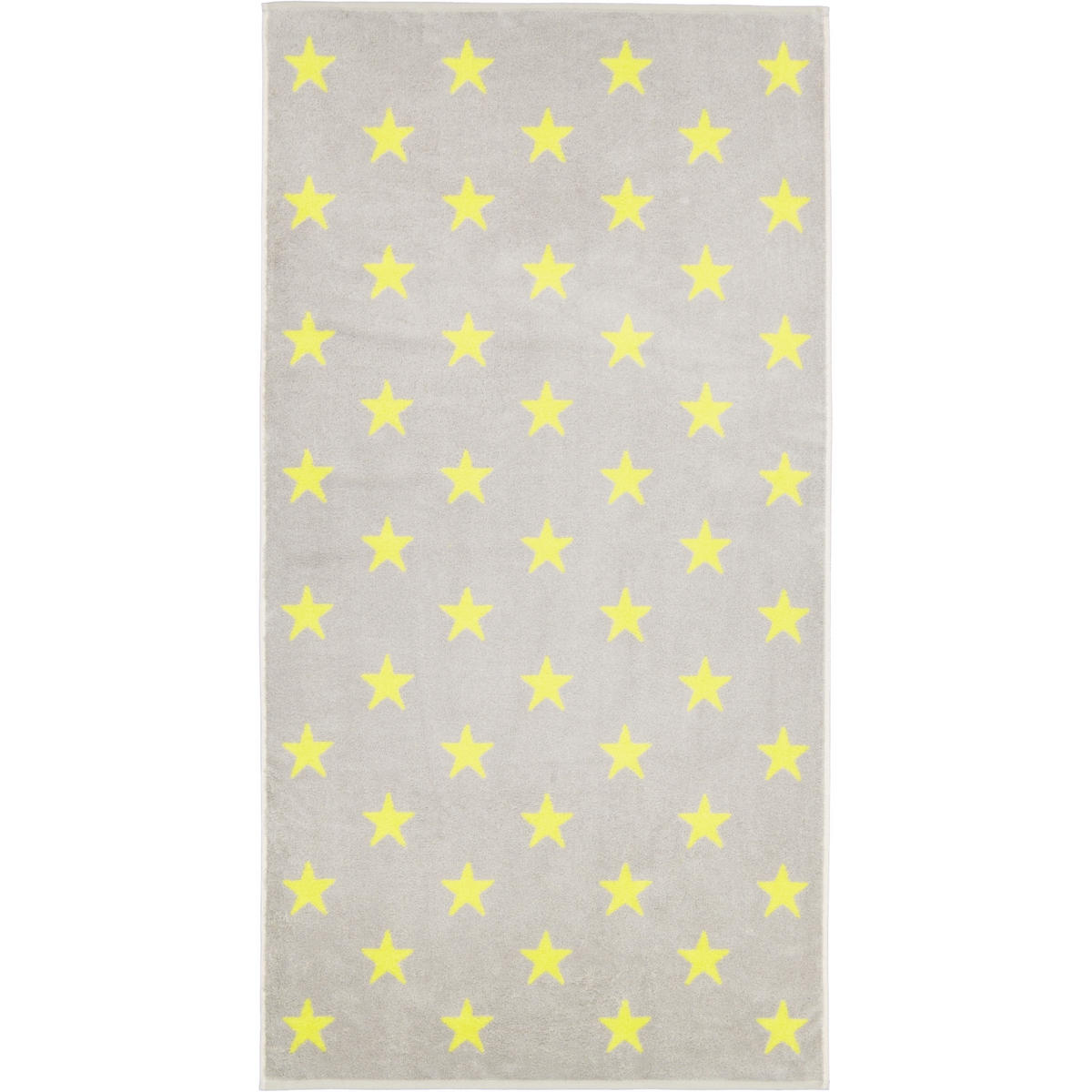 DUSCHTUCH NEW STARS STERNE GROSS 6260 PLATIN/LIME - 75 - Gelb, Textil (70/140cm) - Cawoe