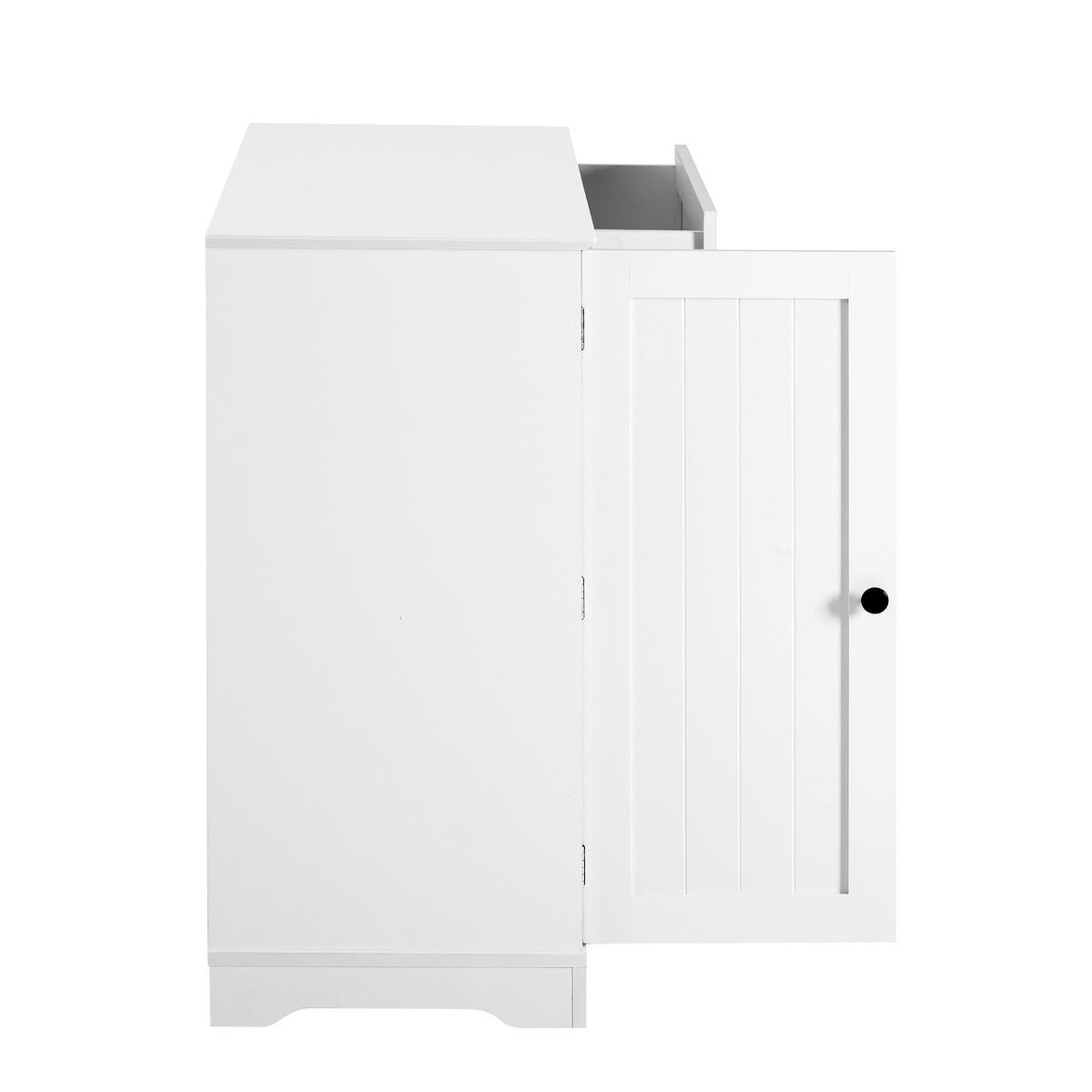 SIDEBOARD DE-38294 3 Türen mit 1 Schublade und verstellbaren Böden Weiß - Weiß, Holzwerkstoff (107/83.4/40cm) - ComfortXL