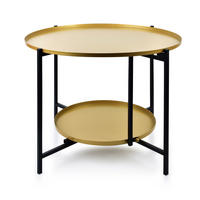 COUCHTISCH Lucas Gold 60.5/60.5/45 cm Metall - Goldfarben, Metall (60.5/60.5/45cm) - Mondex