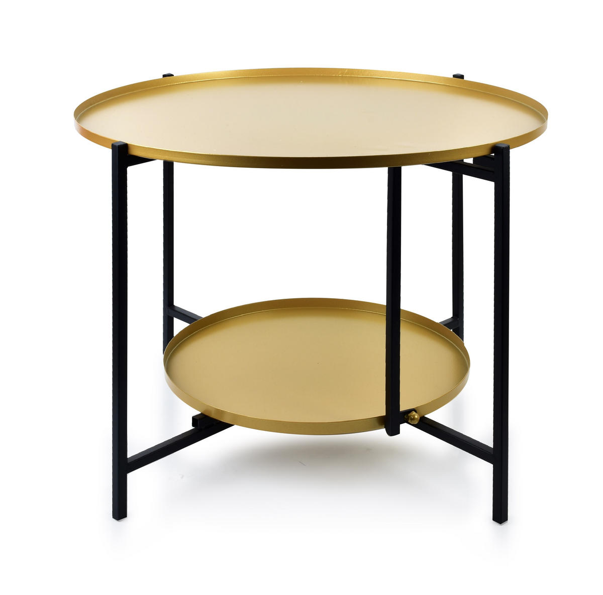 COUCHTISCH Lucas Gold 60.5/60.5/45 cm Metall - Goldfarben, Metall (60.5/60.5/45cm) - Mondex