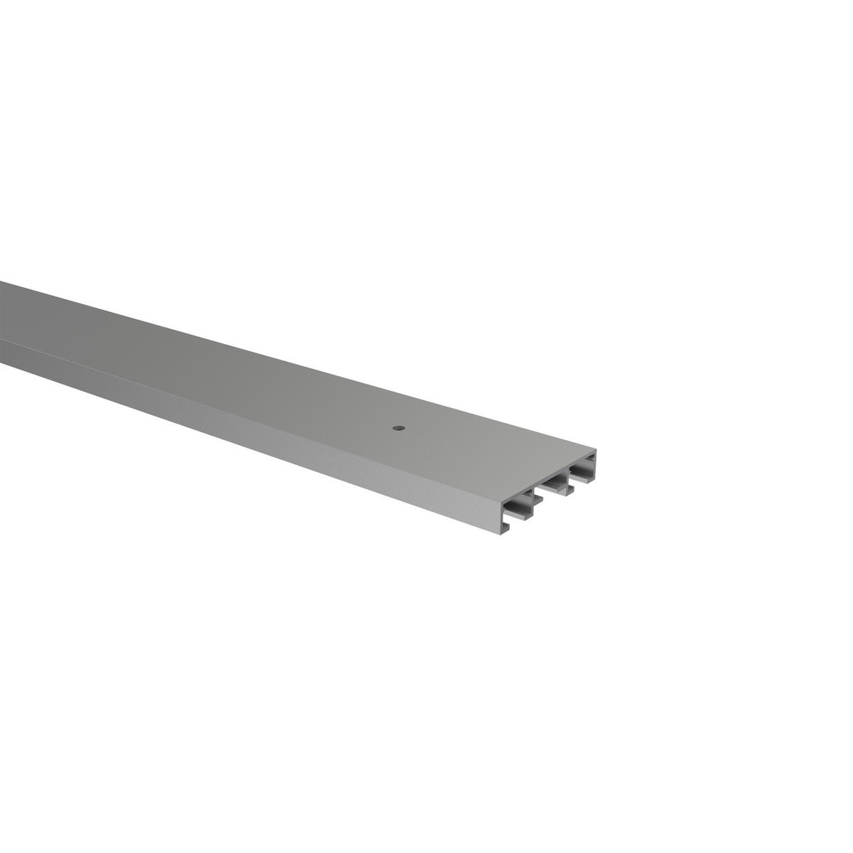 GARDINENSCHIENE / OBJEKTSCHIENE Primax 240 cm (geteilt in 2 x 120 cm), 2-läufig Silbergrau - Silberfarben/Alufarben, Metall (4.3/0.9/240cm) - INTERDECO