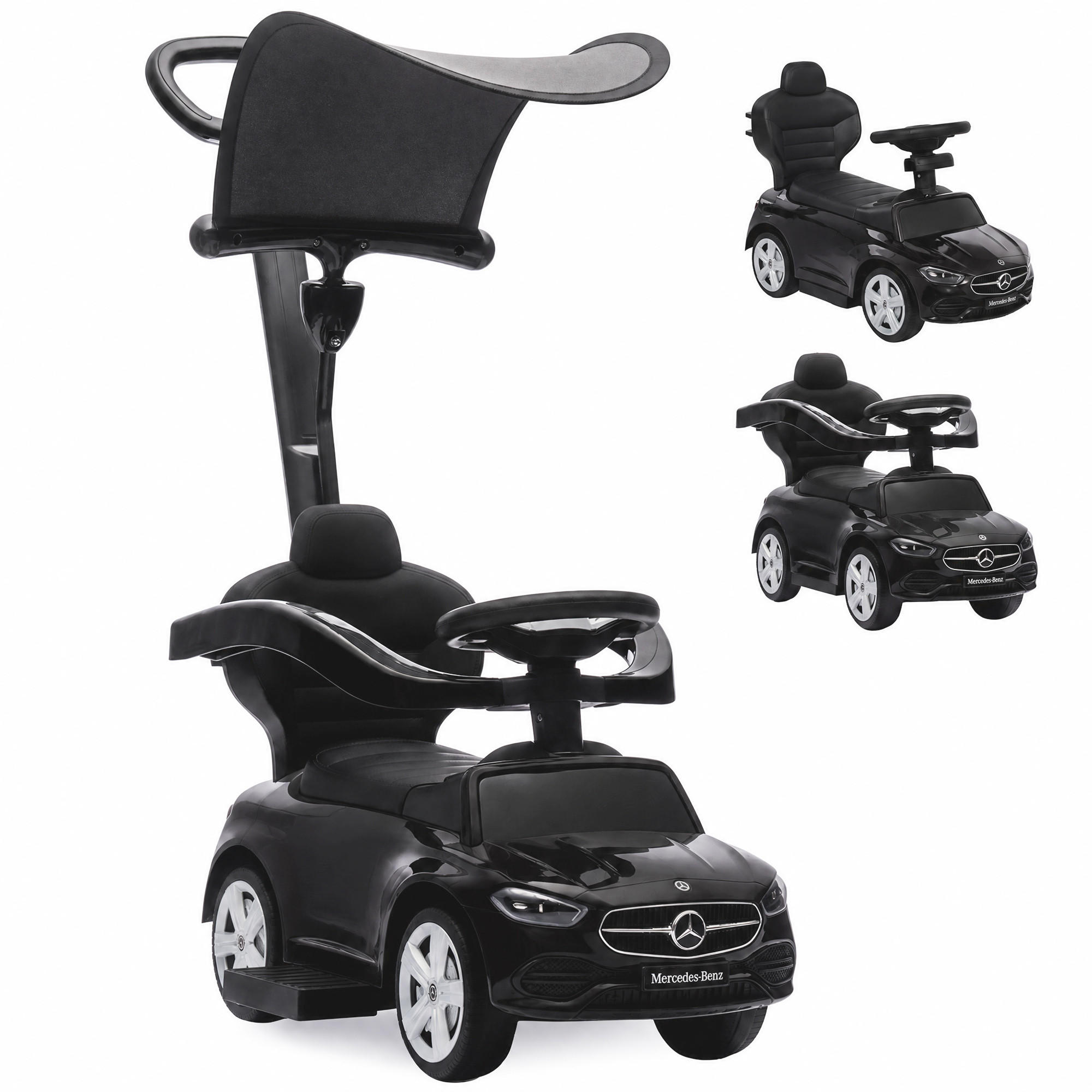 RUTSCHAUTO Stahl Schwarz - Schwarz, Metall (83/40/90cm) - AIYAPLAY