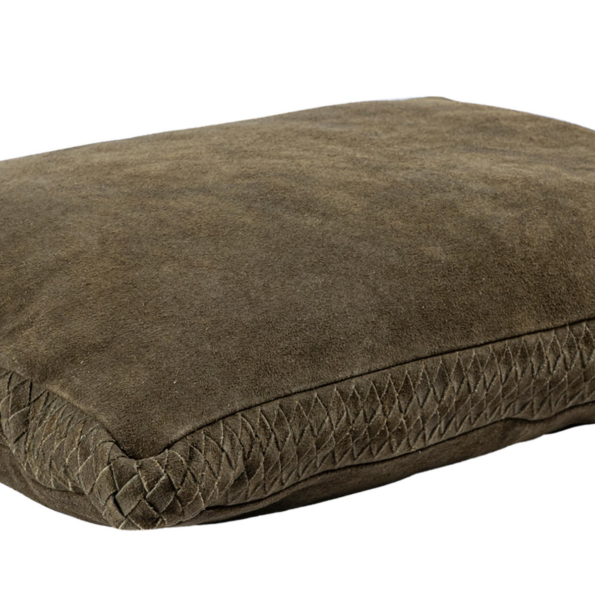 ZIERKISSEN Suky Grün 60/8/40cm - Grün, Leder (8/60cm) - PTMD Collection