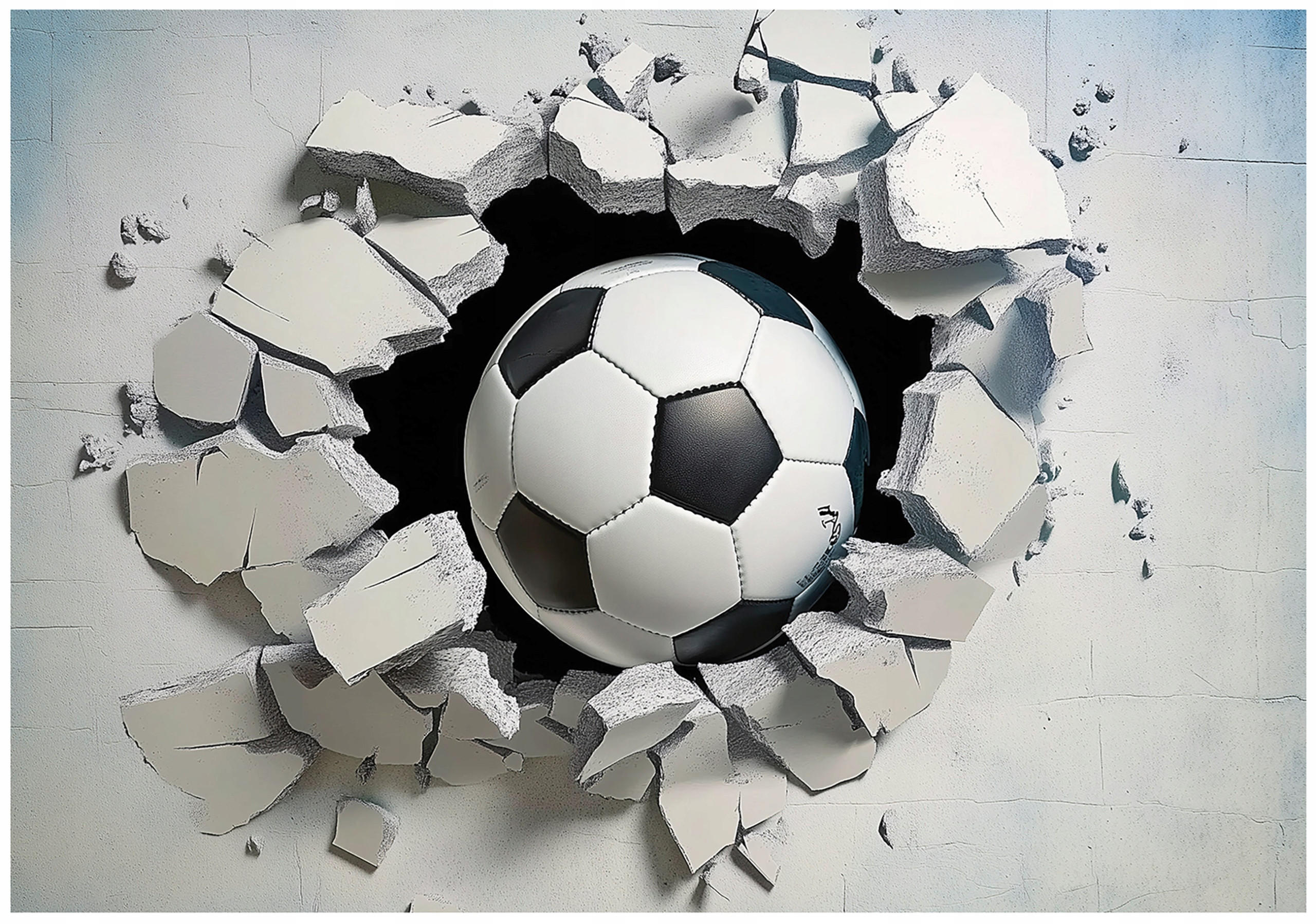 TAPETE Kinderzimmer Junge Fußball Vlies Fototapete 300x210 - Multicolor, Papier (300/210cm) - Wallarena