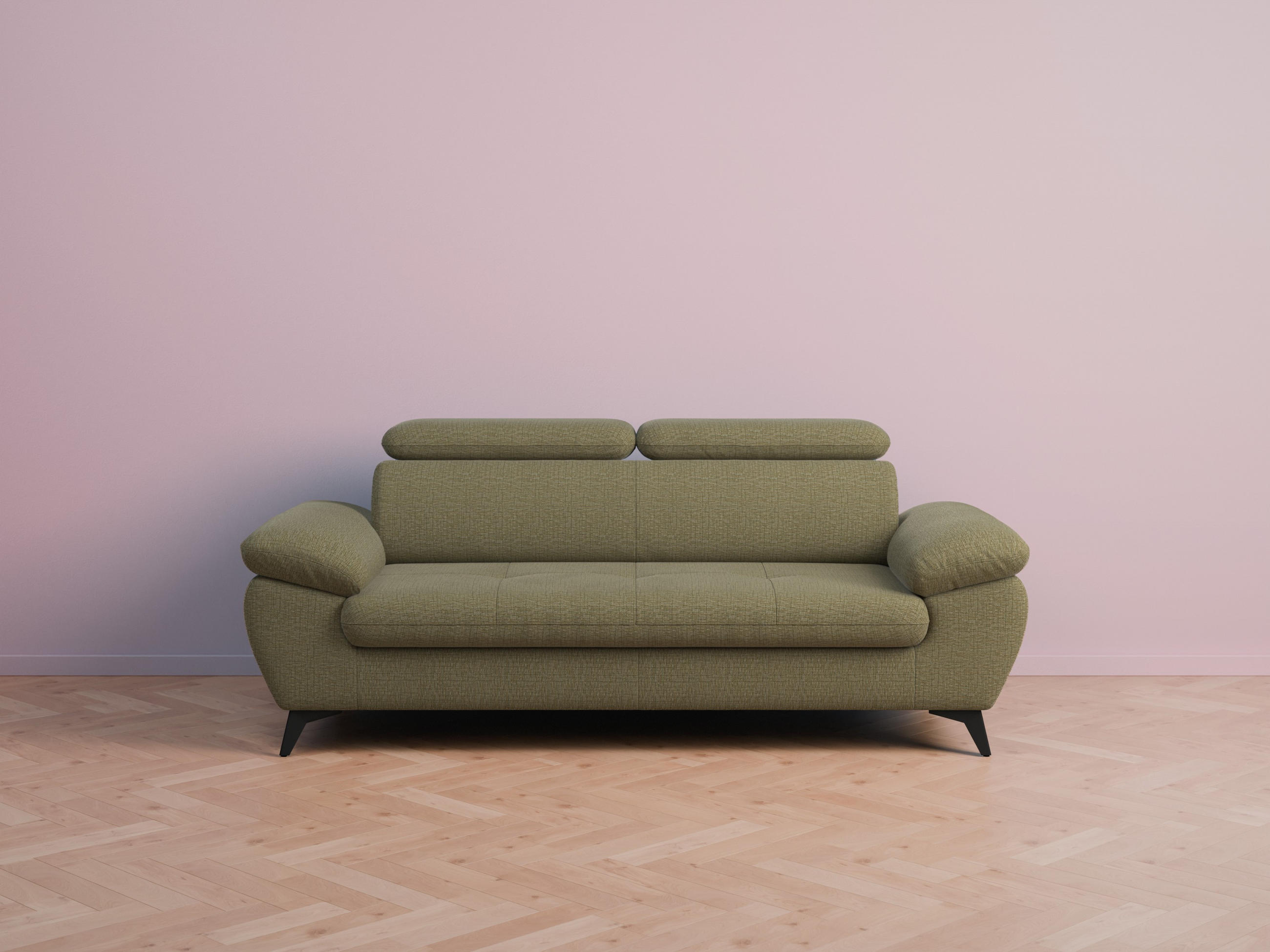 foamnova 3-Sitzer Jadegrün 215x84x100 cm