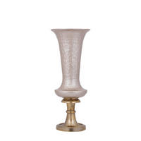 TOPF Lysse Grau 25/25/61cm - Grau, Metall (61cm) - PTMD Collection