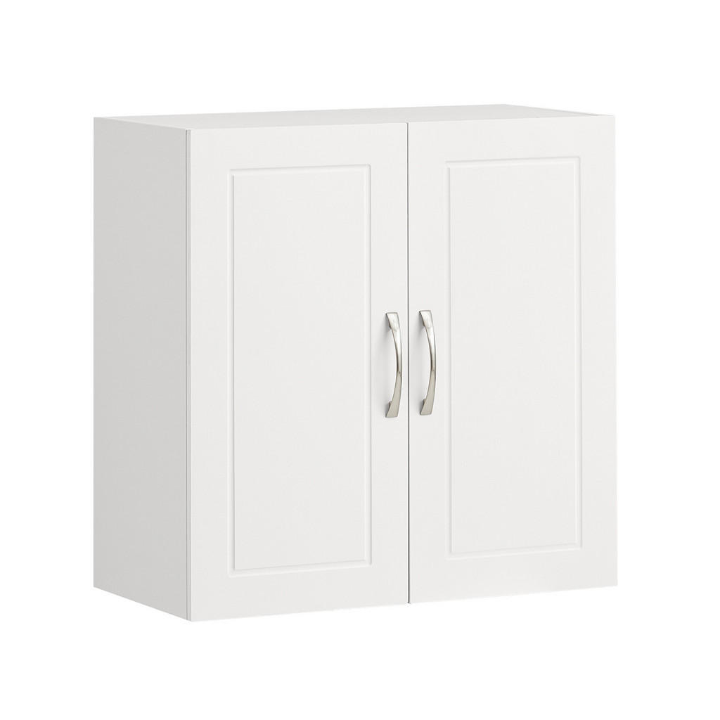 SoBuy NÁSTĚNNÁ SKŘÍŇKA se 2 dveřmi Bílá 60x30x60cm Minimalistický