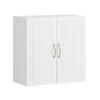 HÄNGESCHRANK mit Verstellbarem Regal, 60x60x30cm, Weiß - Weiß, Holzwerkstoff (60/60/30cm) - SoBuy