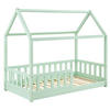 KINDERBETT Marli mint 80x160 cm - Mintgrün, Holz (80/160cm) - Juskys