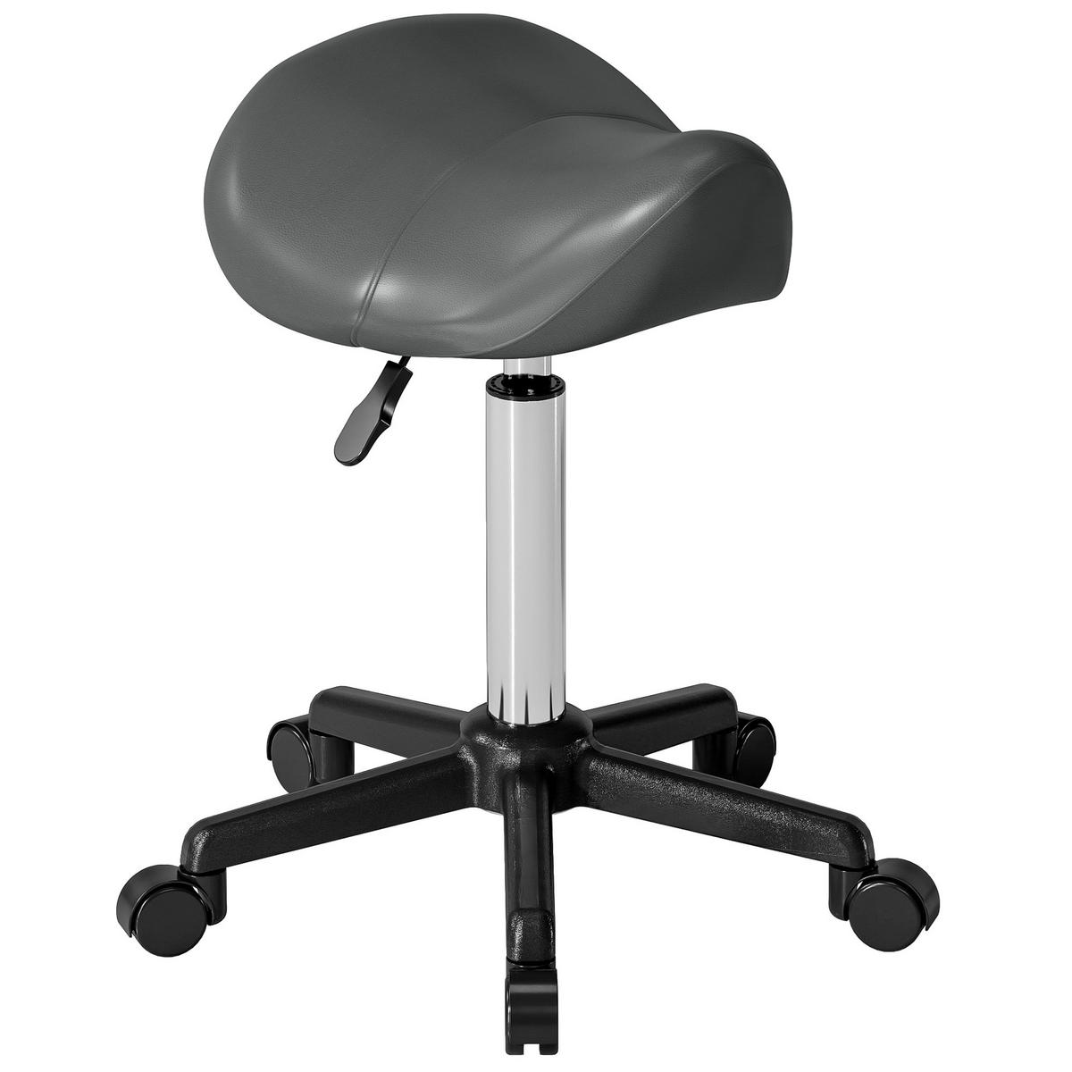 BÜROHOCKER DE-18025 höhenverstellbar 45-57 cm, ergonomisch Grau - Grau, Metall (47/57/48cm) - ComfortXL