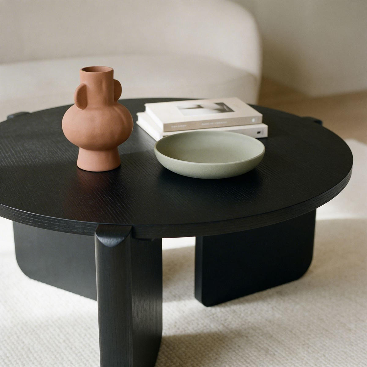 COUCHTISCH KALI schwarz - Schwarz, Holzwerkstoff (80/80/40cm) - IDIMEX