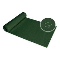 TISCHLÄUFER 40/100 cm Dunkelgrün Leinenoptik - Dunkelgrün, Textil (40/100cm) - TiborTex