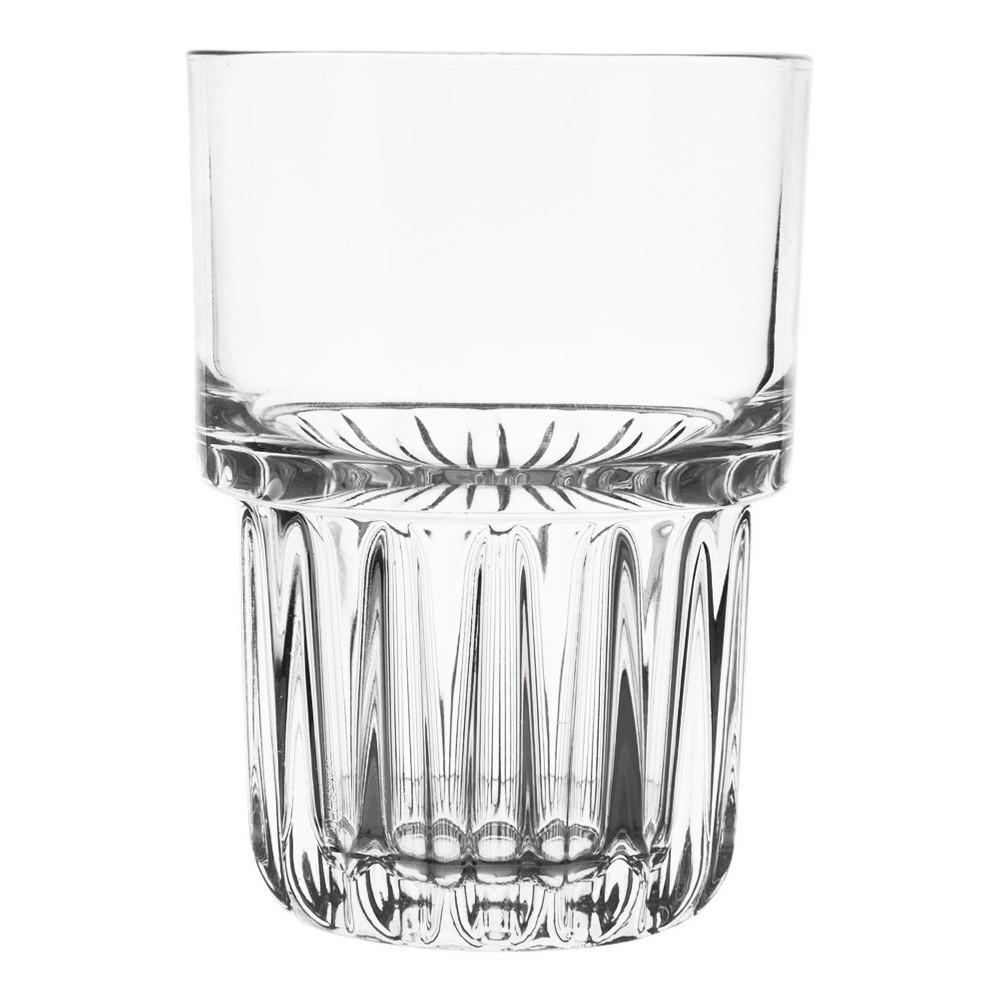 TRINKGLAS geriffelt transparent - Klar, Glas (0.32L) - Orion 