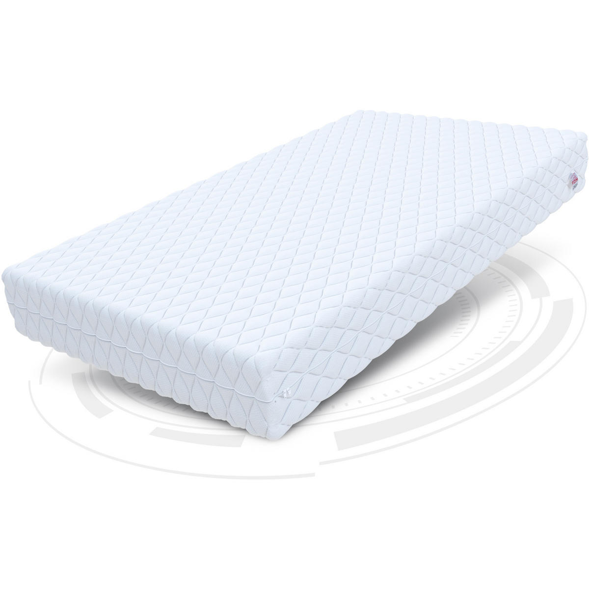 TASCHENFEDERKERNMATRATZE Modena - Weiß, Textil (100/200cm) - FDM