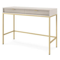 KONSOLE Kaschmir NEW Mit Goldfarbenen Beinen - Beige, Holzwerkstoff (104/104/77cm) - Sepro Meble