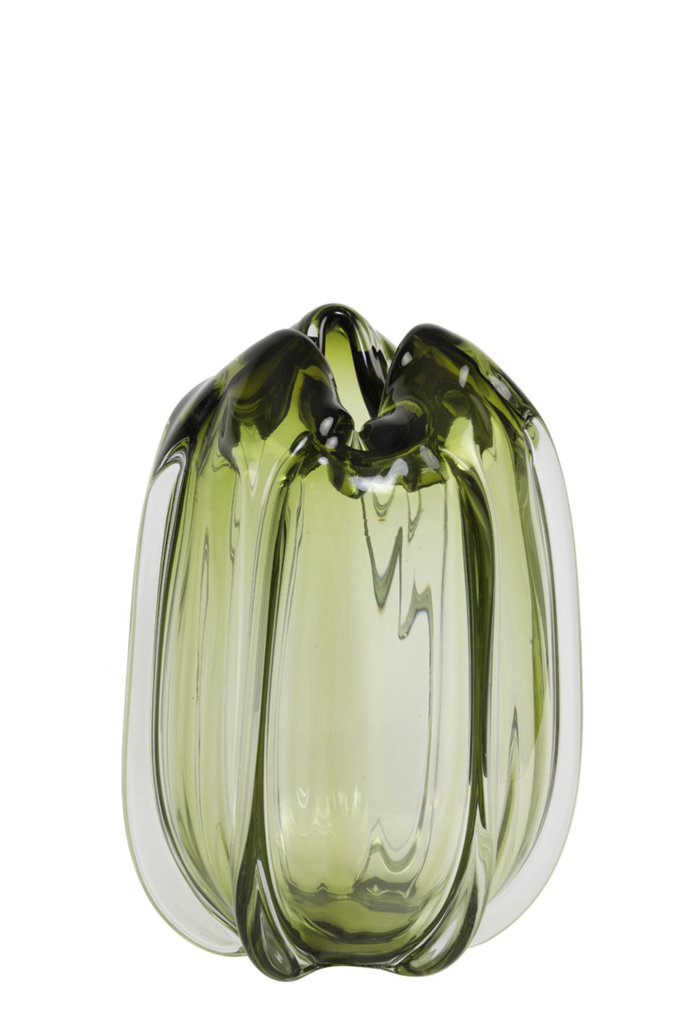 VASE Murela Grün Ø21/30 cm - Grün, Glas (21/30cm) - Light & Living