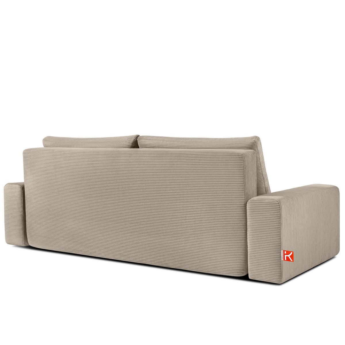 3-SITZER SCHLAFSOFA MOLLIS, Corduroy, Beige - Beige, Holz/Holzwerkstoff (250/93/108cm) - KONSIMO®