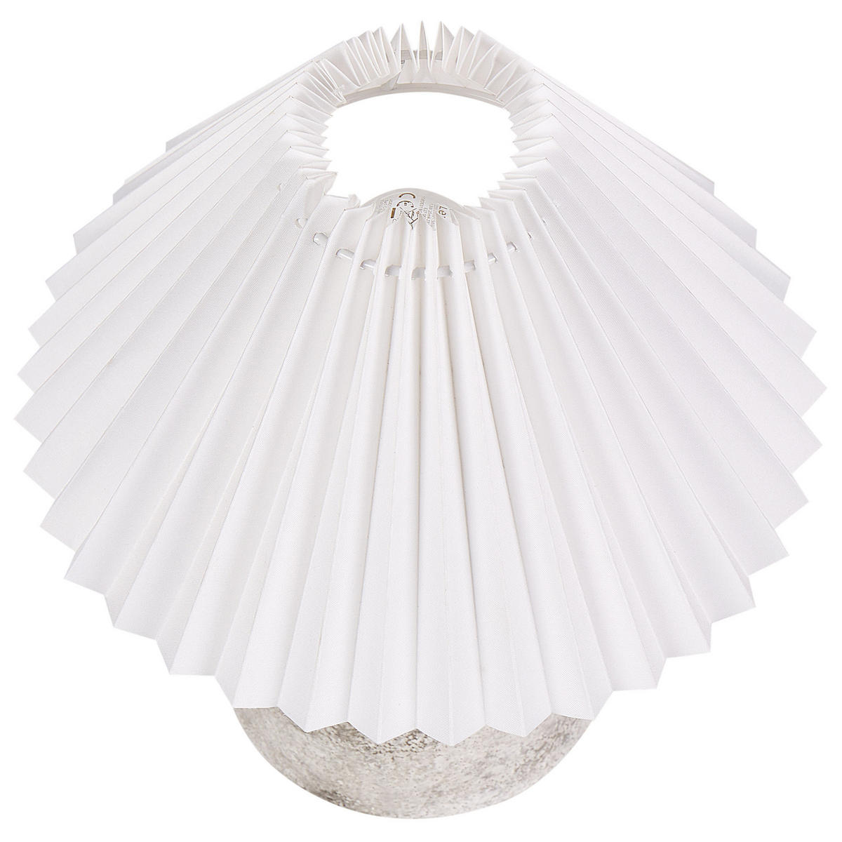 TISCHLAMPE 2er Set Weiß/Grau Zeyi - Weiß/Grau, Keramik (25/25/32cm) - Beliani