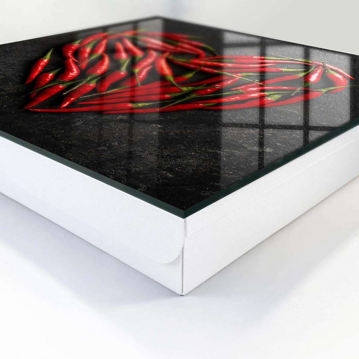 SCHLÜSSELBOX Weiß 30x30 cm – Türöffnung nach rechts - Pfefferherz - Rot, Metall (30/30/5cm) - TULUP