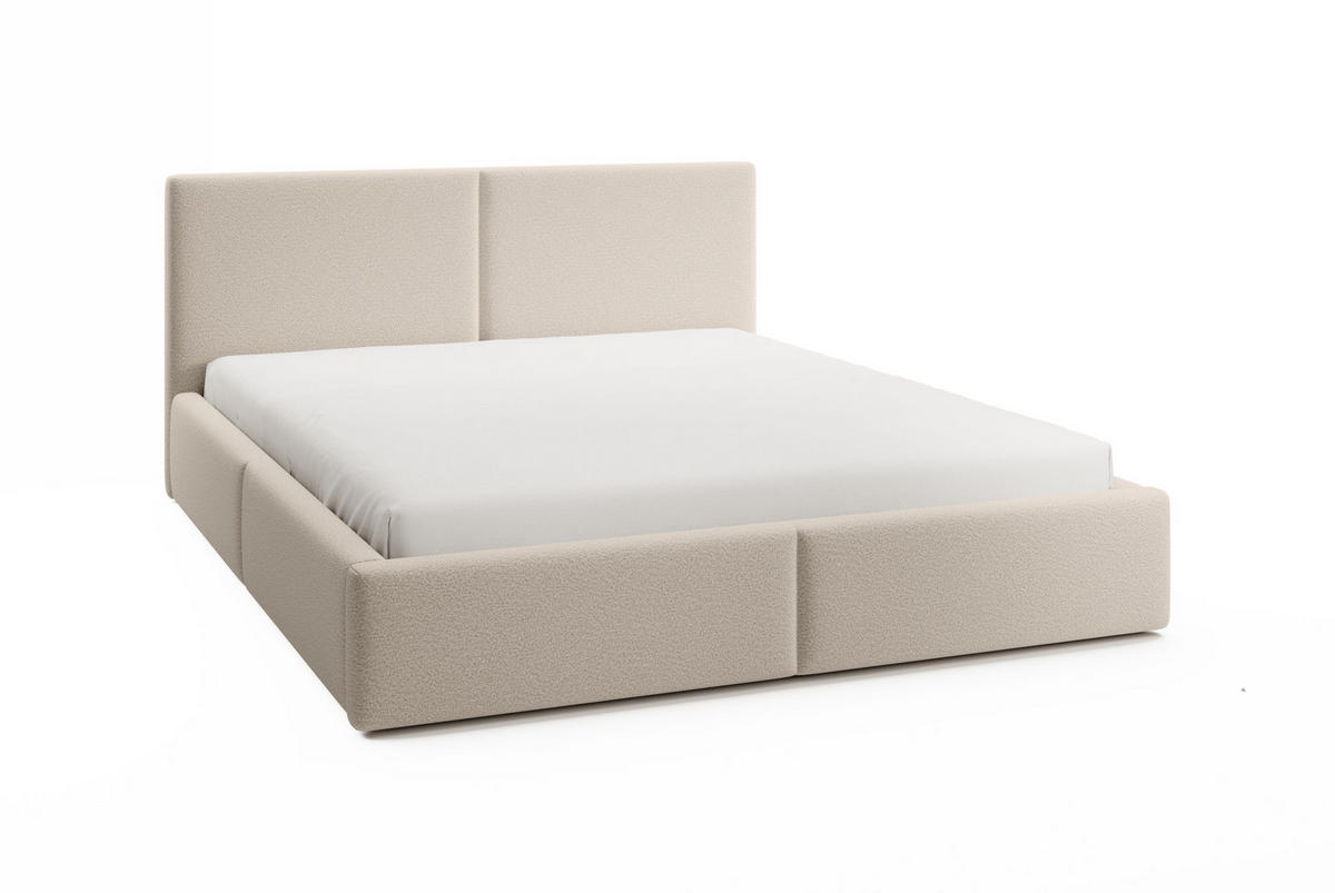 POLSTERBETT Toreira Slim 140x200 cm Beige - Beige, Holz/Textil (140/200cm) - Fedve