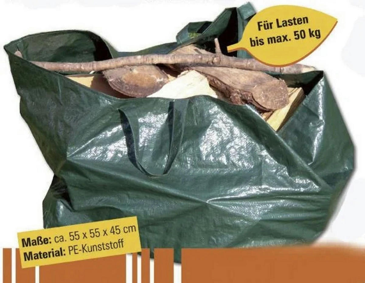 GARTENABFALLSACK Big Bag, 140 Liter, reißfest - Grün, Kunststoff (1.5/24/26cm) - Westfalia